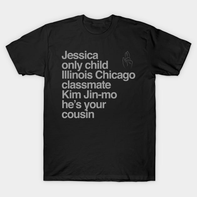 Jessica Illinois Chicago T-Shirt by ijoshthereforeiam